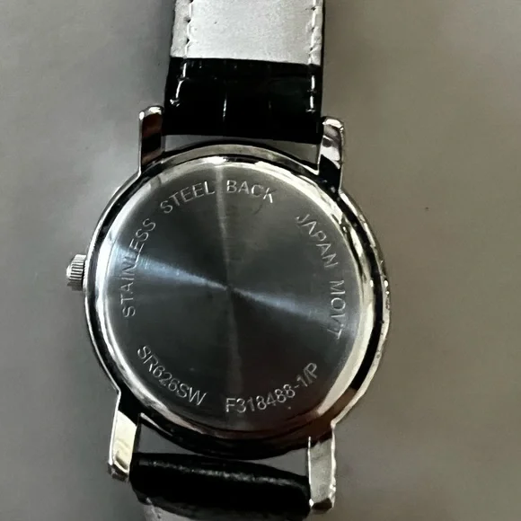 Vintage Japanese Movement watch stainless steel back  Roman # face new b… - Picture 3 of 5